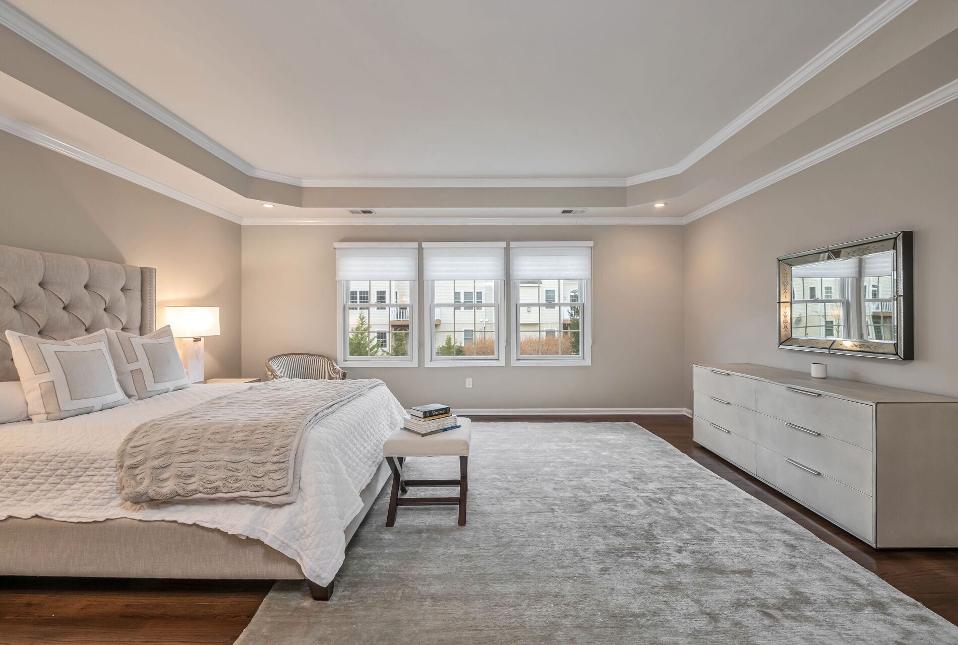 8 Fredericks St Bel Air at West Orange NJ End Unit Delano Model Master Bedroom 2