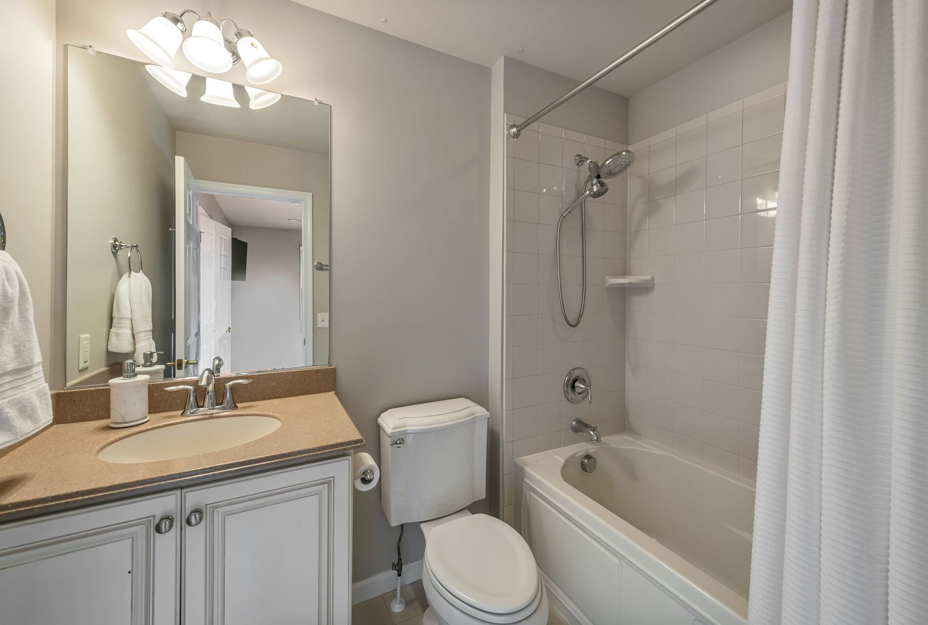 8 Fredericks St Bel Air at West Orange NJ End Unit Delano Model Master Bathroom 2