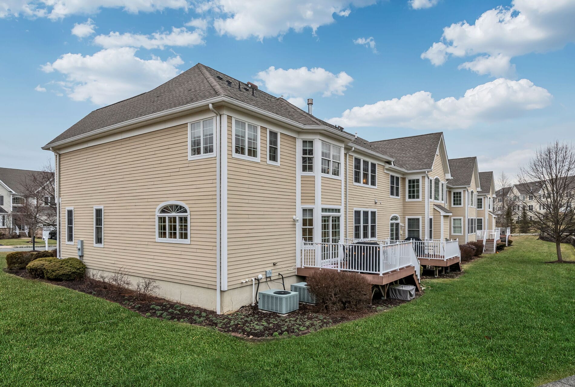 8 Fredericks St Bel Air at West Orange NJ End Unit Delano Model Back Right View