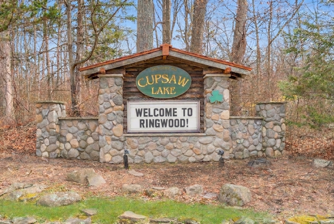 Welcome to Cupsaw Lake in Ringwood