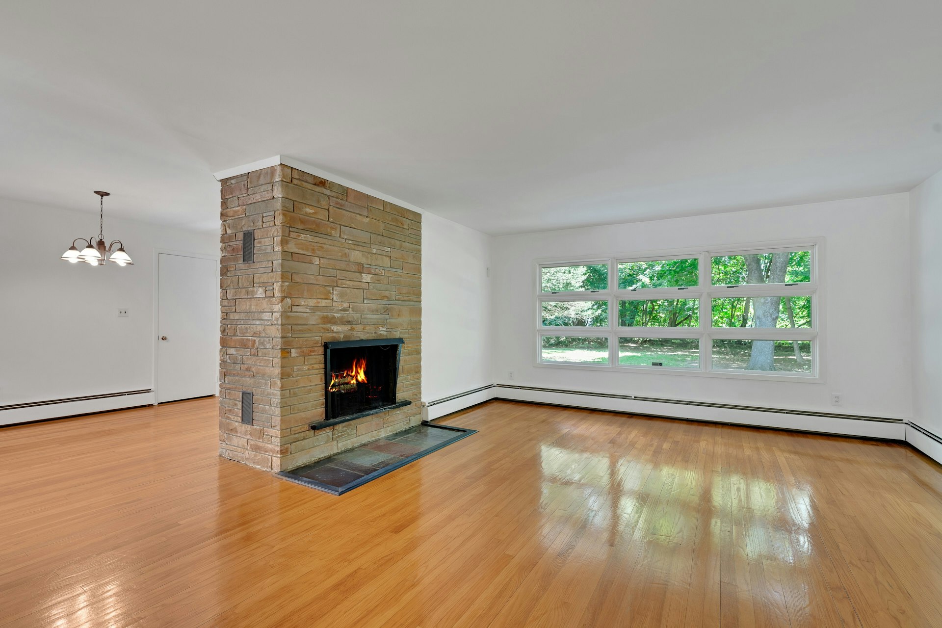 Living Room with Fireplace